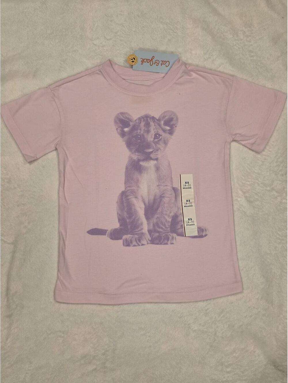 Cat & Jack Little Girls T-Shirt 4/5 NWT